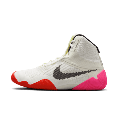 All white nike wrestling shoes online